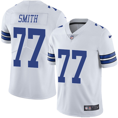 2019 men Dallas Cowboys 77 Smith white Nike Vapor Untouchable Limited NFL Jersey